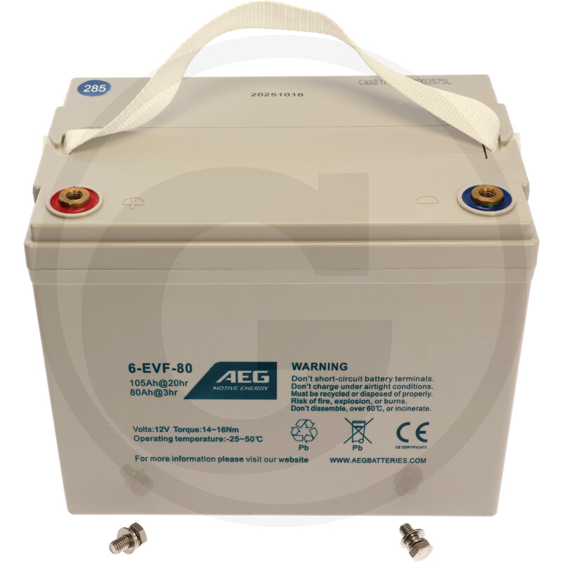 TREX.PARTS Batterie de traction 12 V 105 Ah vue 3