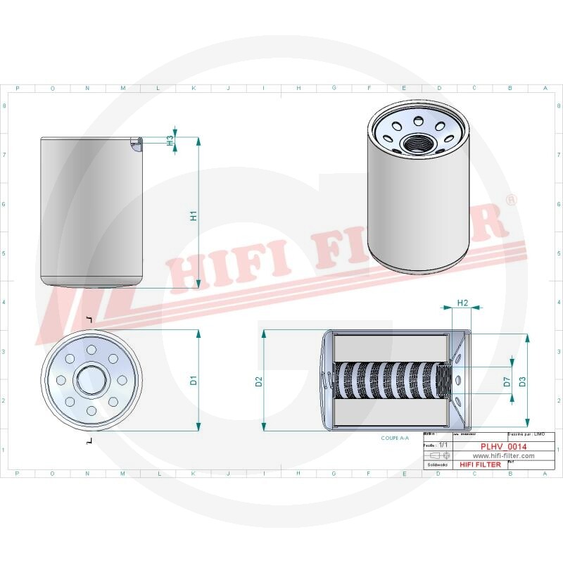 HIFI Filtre à huile hydraulique/transmission · réf. 5672090