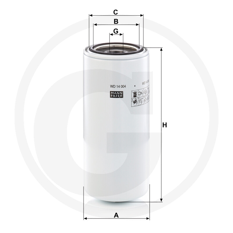 MANN FILTER Filtre hydraulique · réf. 565WD14004