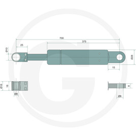 Stabilus Amortisseurs à gaz vue 2