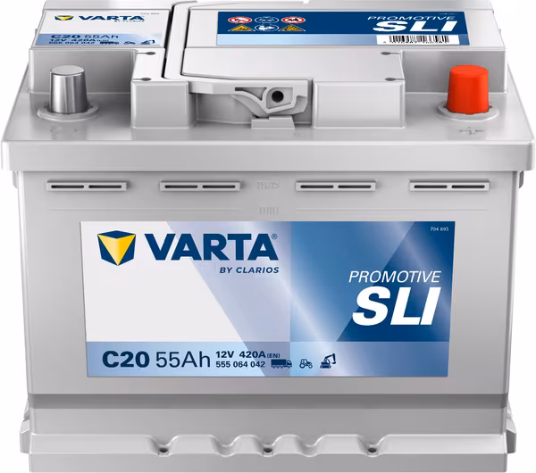 Batterie 12V 55Ah 420A C20 VARTA Promotive SLI · réf. 555064042