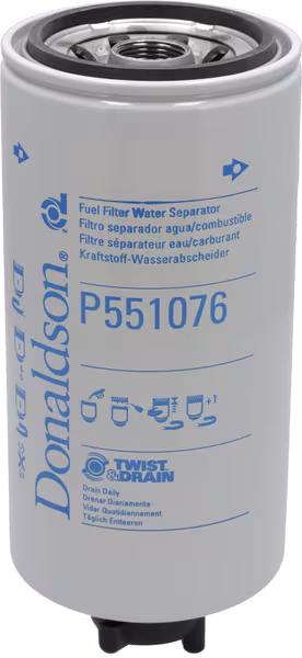 Filtre séparateur d'eau de carburant à visser · réf. P551076