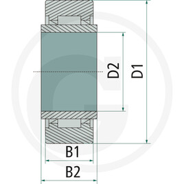 TREX.PARTS Galet de mât · réf. 11049936