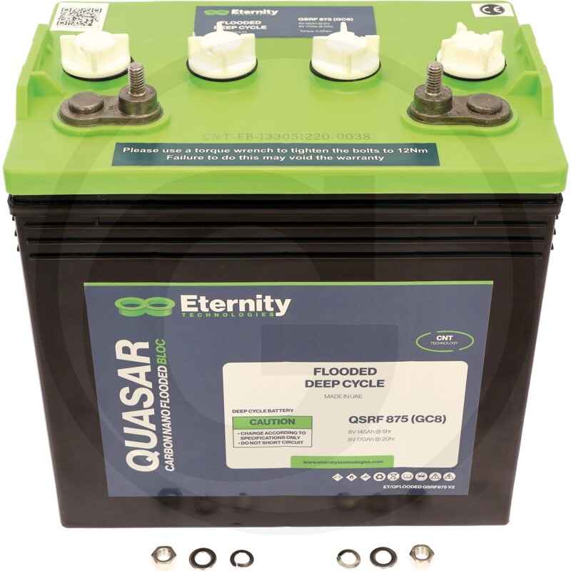 Eternity Batterie de traction 8 V, 170 Ah, C20, U vue 2