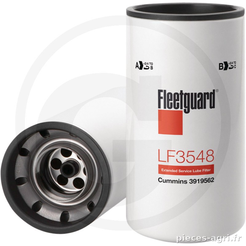 Fleetguard Filtre à huile moteur vue 2