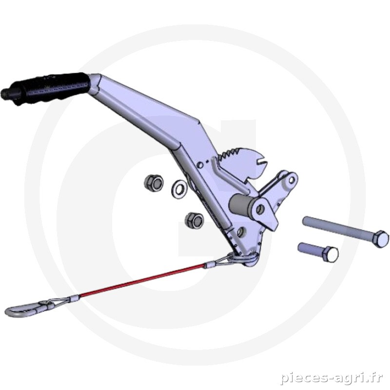 WAP Handbremshebel WSA kpl. ohne Gasfeder vue 2