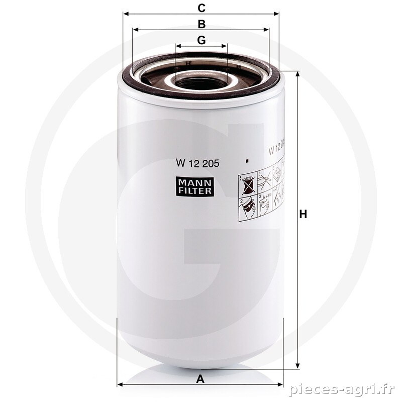 MANN FILTER Filtres à huile moteur vue 3
