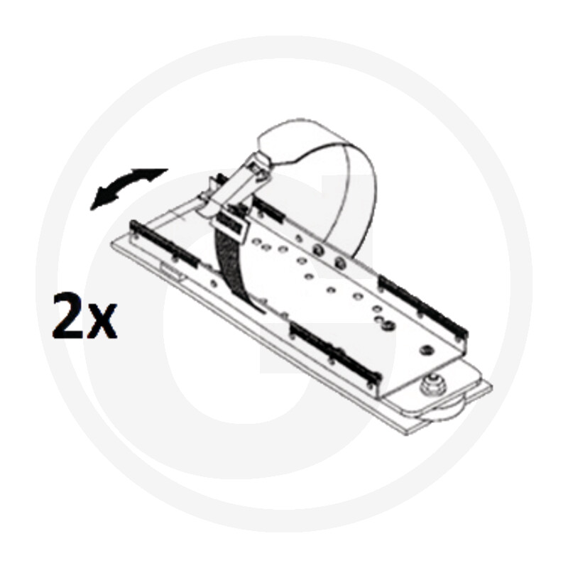 TREX.PARTS Porte-bouteille double pivotant côté · réf. 11153605