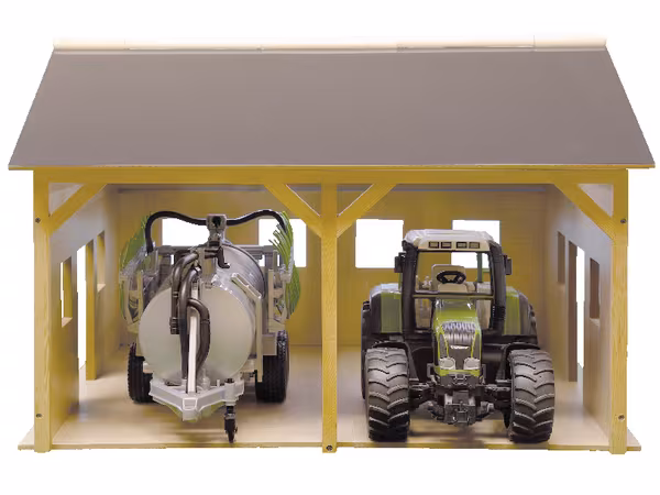 Hangar en bois pour 2 tracteurs · réf. 610338