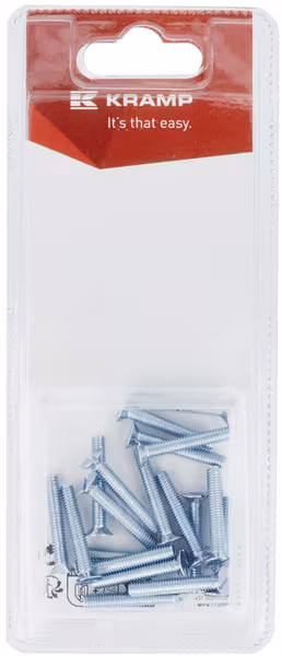 Vis à tête fraisée M4 x 25mm (20) · réf. KR963425P20B