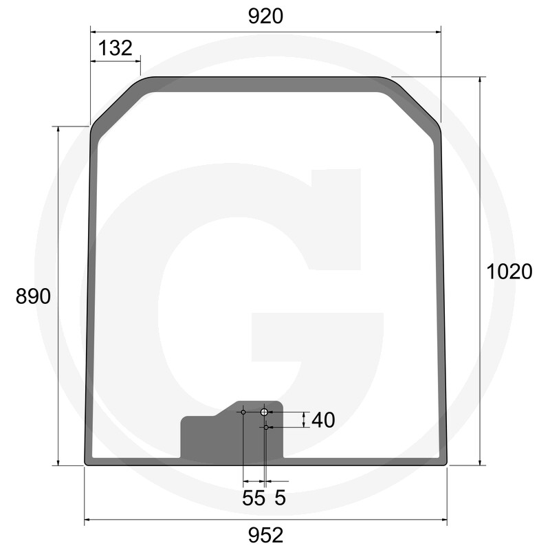 TREX.PARTS Pare-brise vue 2