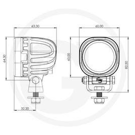 TYRI Projecteur de travail 0606 - 1000 lm - 2 vue 3