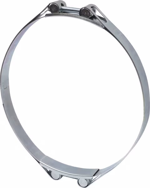 Collier de serrage, 230-240 mm double boulon, double bande DIN912 zingué Kramp · réf. DBHC230240
