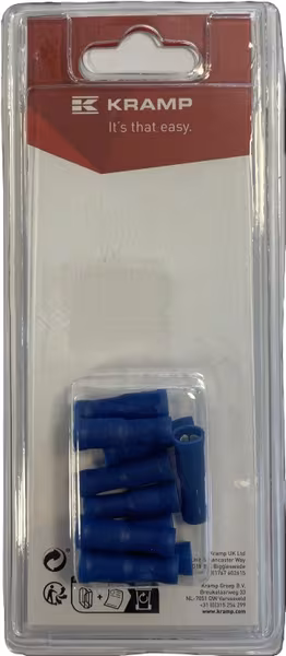Cosse femelle, bleu Ø 5 mm - 1,5-2,5 mm² (10) · réf. KRLA9330P10B
