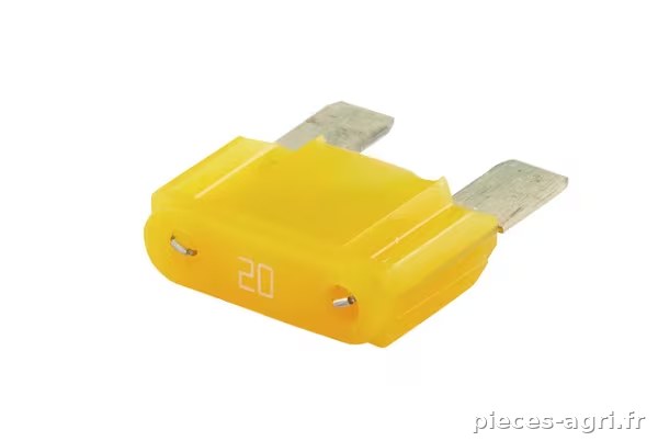 Fusible lame maxi 20A longueur 34,1mm jaune pack 10x Hella · réf. 8JS728595131