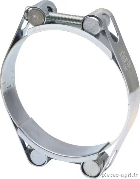 Collier de serrage, 95-105 mm double boulon, double bande DIN912 zingué Kramp vue 2