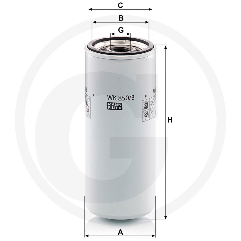 MANN FILTER Filtre à carburant vue 3