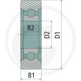 TREX.PARTS Galet de mât · réf. 2980073760