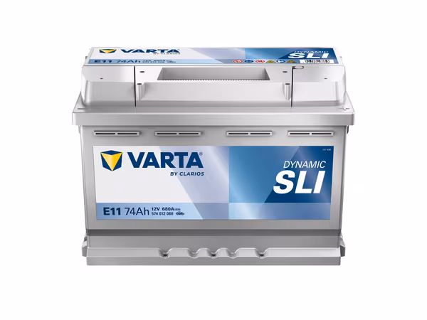 Batterie 12 V 74 Ah 680 A E11 VARTA Dynamic SLI · réf. 574012068