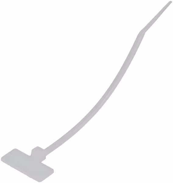 Étiquette pour serre-câbles 2.5x110mm, blanche, 100Pcs · réf. TRLB25112WHI