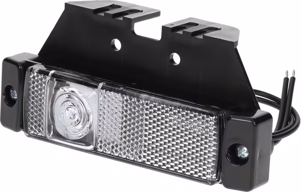 Feu de gabarit LED, rectangulaire, 12-24V, 130x57x43mm, Kramp · réf. LA30143