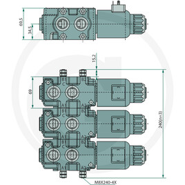 GRANIT Électrovanne 6/2 SWV-E-05-24V vue 3