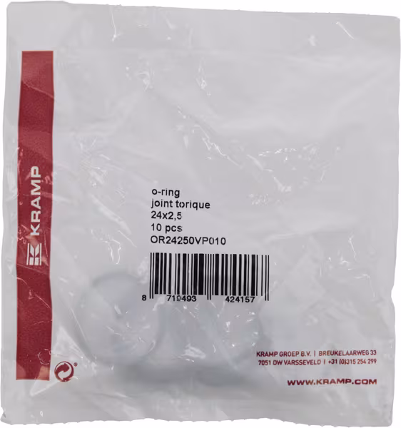 Joint torique 24x2,5 75 shore Viton 10x · réf. OR24250VP010