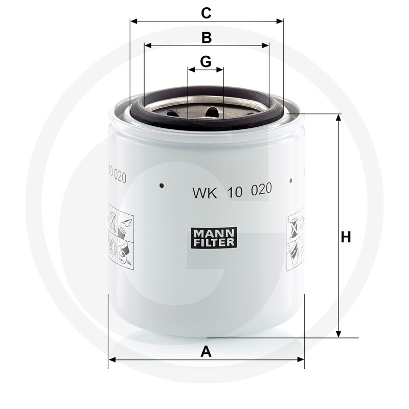 MANN FILTER Filtre de vidange de carburant · réf. 565WK10020