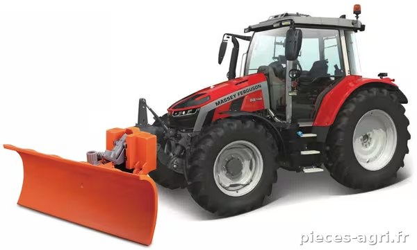 Tracteur Massey Fergusin 5SD.145 avec chasse-neige 2,4 GHz vue 2