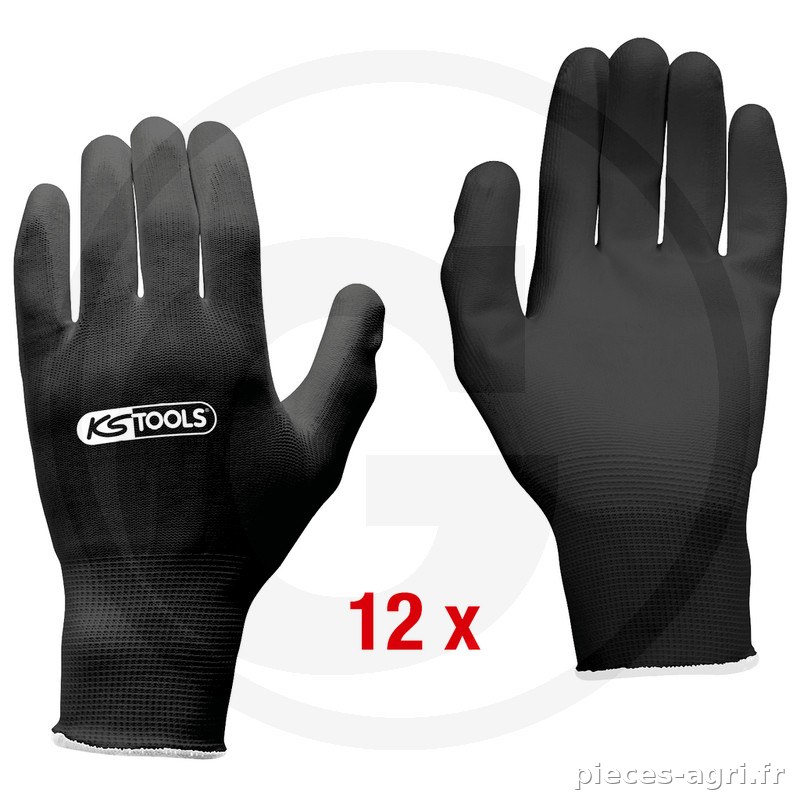 KS Tools Gant maille fine MICRO, noirs, 12 paires XXL vue 3