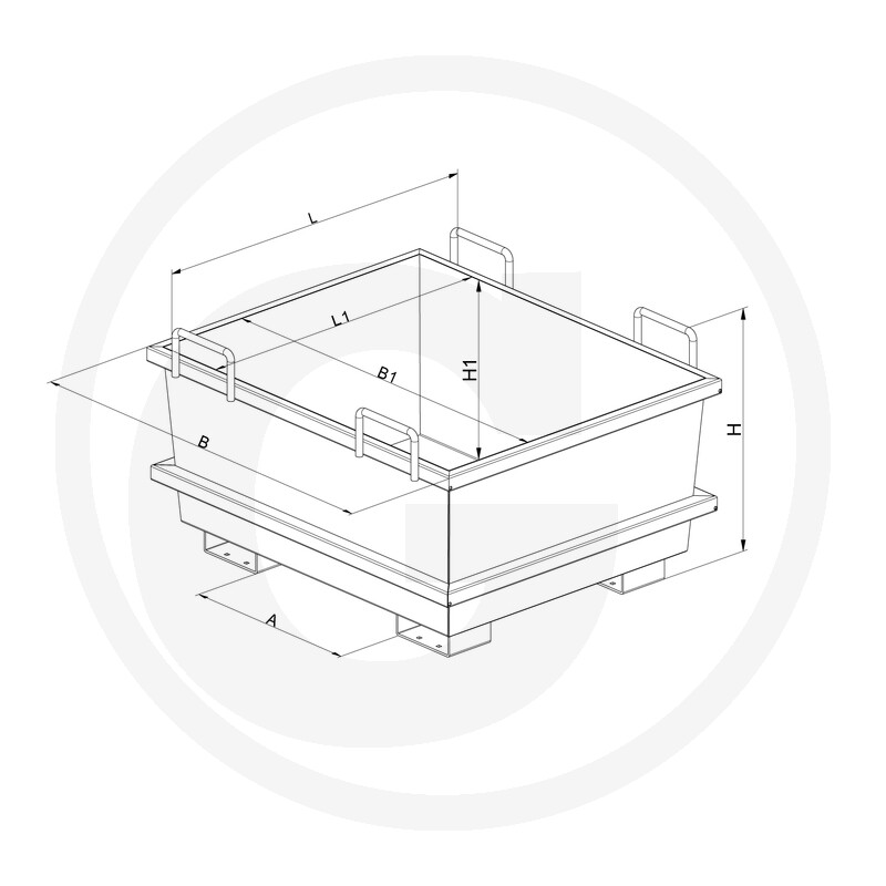 Eichinger Industrie Universal-Container 1000 Liter · réf. 12275079