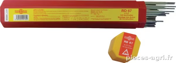 Électrodes RD67 DPL350 3,2 14 · réf. 650277CAS