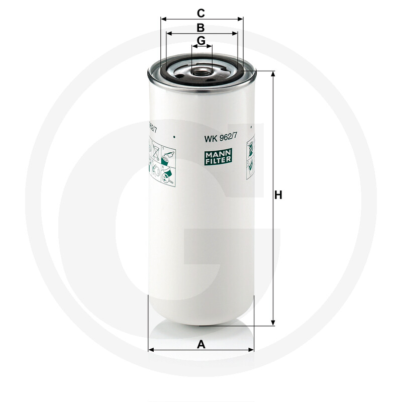 MANN FILTER Filtre à carburant vue 3