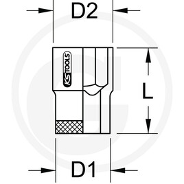 KS Tools Douille isolée 1/2", 15/32" · réf. 7881171354