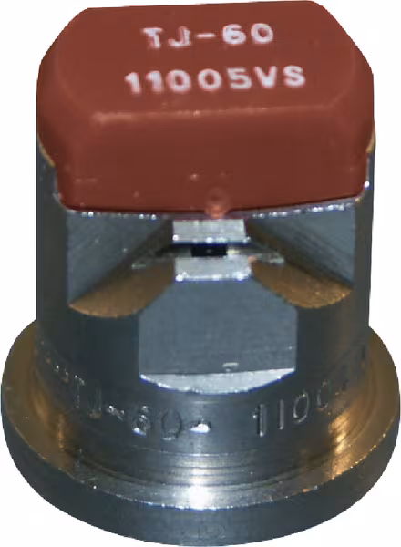 Buse à double jets plat TJ 110° 05 brun acier inoxydable TeeJet · réf. TJ6011005VS
