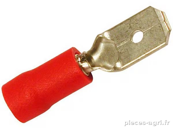 Cosse M Plate Rouge 6.6Amp 6.4mm (x50) · réf. VLC2413