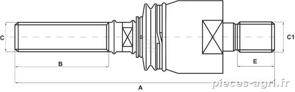 Articulation axiale · réf. SHP323KR