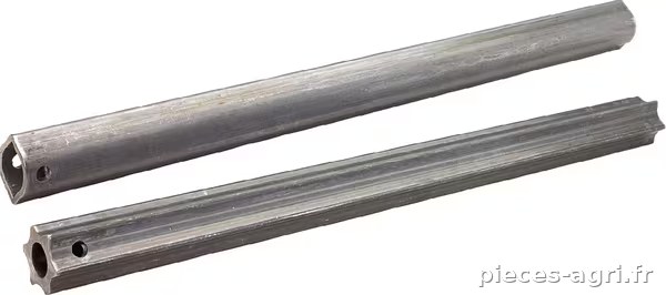 Tube profilé intérieur 0v, couleur citron, diamètre 40x34,5x4 mm, longueur : 1 000 mm · réf. 1048757