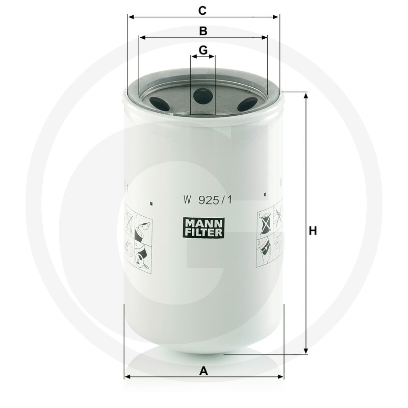 MANN FILTER Filtre de vidange huile de lubrification vue 3