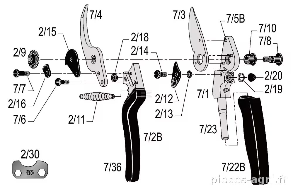 Sécateur Felco n° 7 vue 4