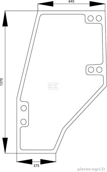 Vitre de porte vue 2
