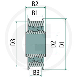 TREX.PARTS Rouleau de chaine vue 2