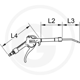 KS Tools Soufflette pneumatique + buse télesc. · réf. 7885151907