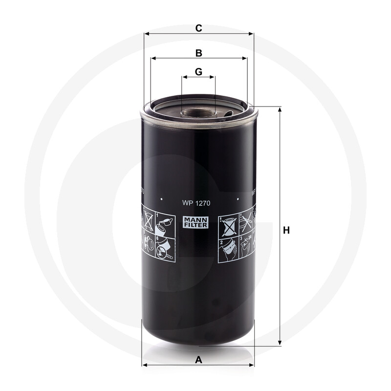 MANN FILTER Filtre de vidange huile de lubrification vue 3