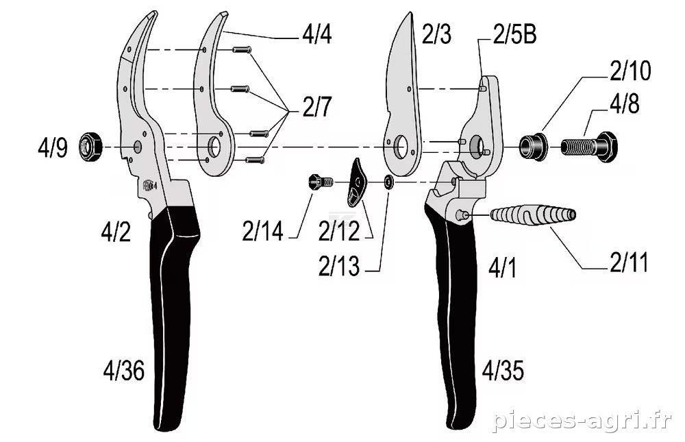 Sécateur Felco n° 4 vue 3