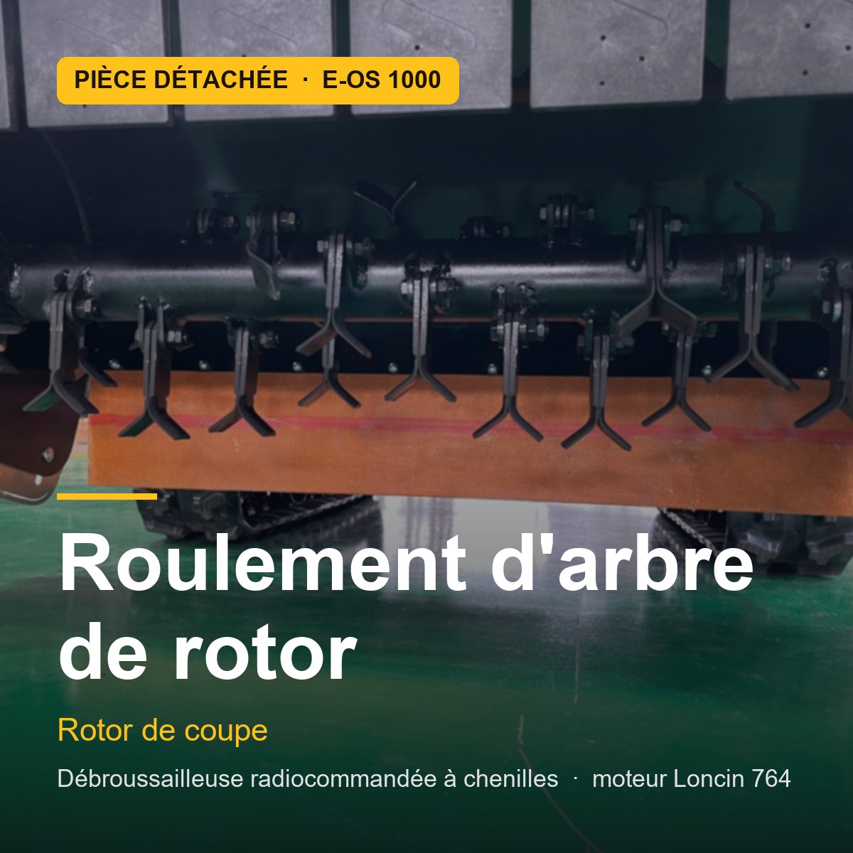 Roulement d'arbre de rotor pour E-OS 1000 · réf. BLADE-SHAFT-BEARING