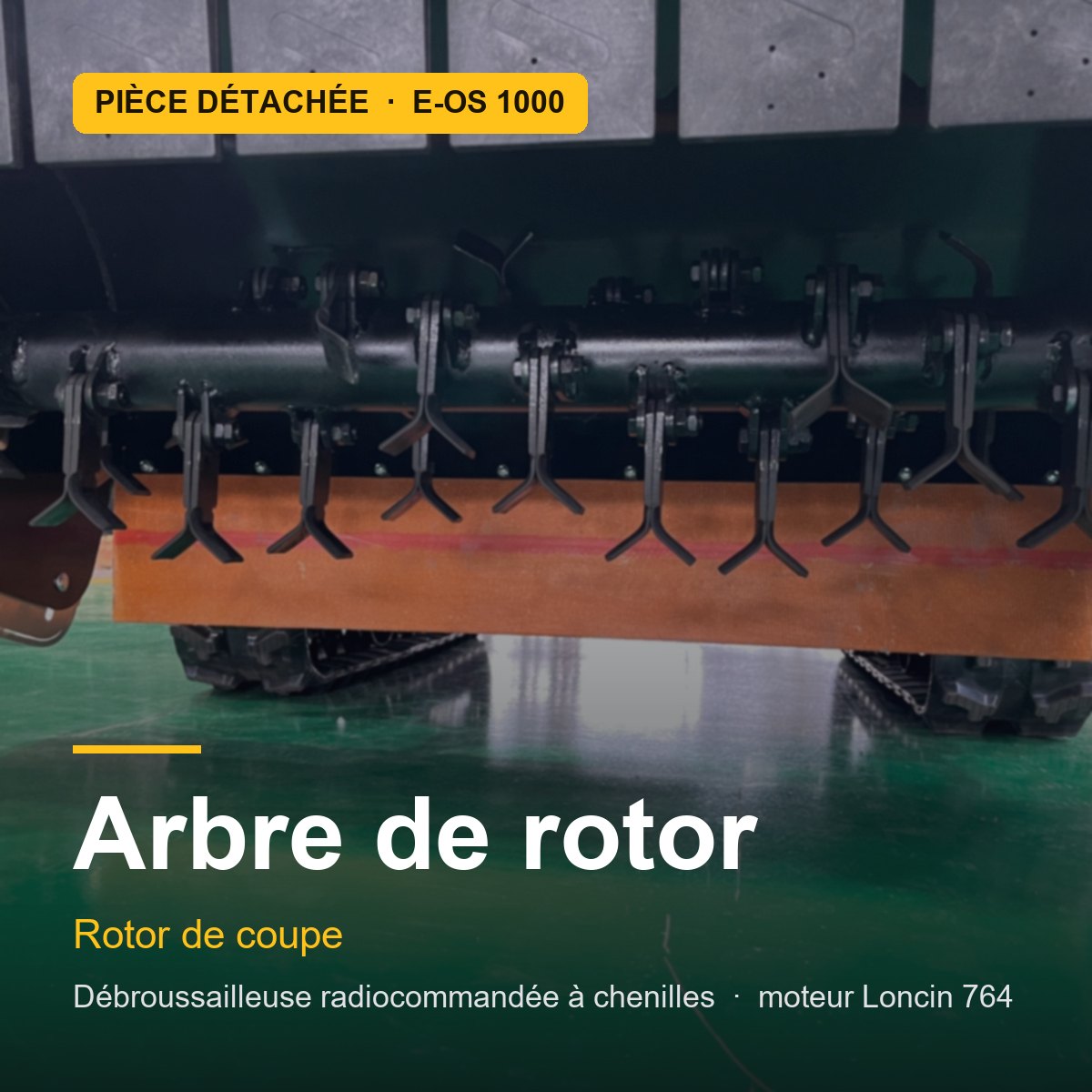 Arbre de rotor pour E-OS 1000 · réf. BLADE-SHAFT