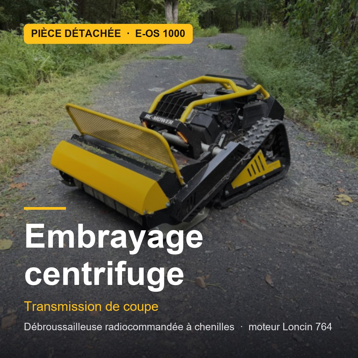 Embrayage centrifuge pour E-OS 1000 · réf. CLUTCH