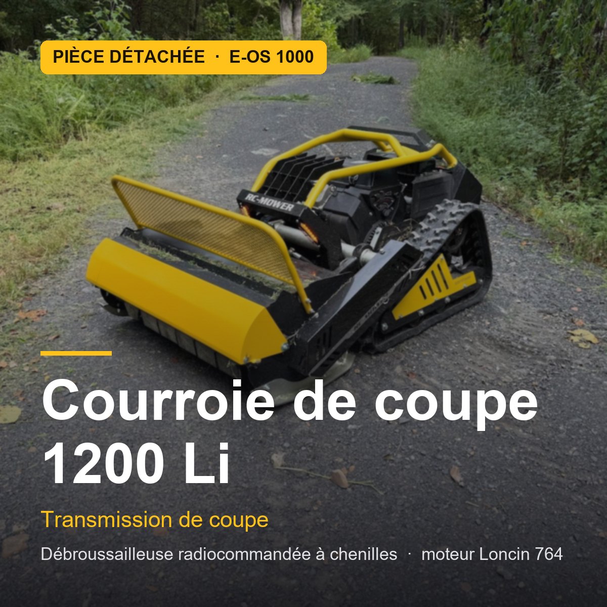 Courroie de coupe 1200 Li pour E-OS 1000 · réf. CUTTING-BELT-1200-LI