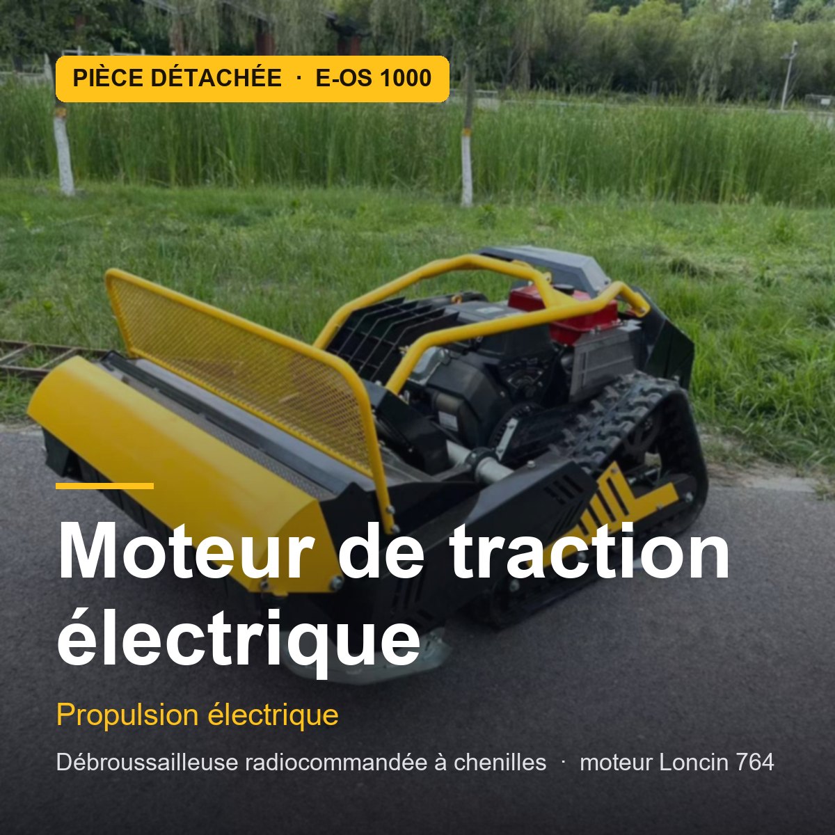 Moteur de traction électrique pour E-OS 1000 · réf. DRIVE-MOTOR